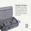 SwissGear Sion Softside Expandable Spinner Luggage Durable Lightweight Travel Suitcase, Dark Grey, Checked-Large