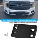 Front License Plate Frame for 2018 2019 2020 Ford F150 3.3L 5.0L NO Drill Front Bumper License Plate Holder Mounting Bracket Replacement JL3Z-17A385-AA FO1068180 F-150 Accessories