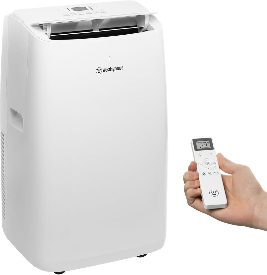 Westinghouse 14,000 BTU Air Conditioner with Heat Mode, Cools 700 sq. ft., WiFi Enabled, Remote Controlled, Dehumidifier, 3-Speed Fan, Programmable Timer, Window Kit