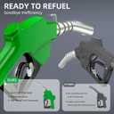 Automatic Fuel Nozzle, Auto Shut-Off Fuel Nozzle, High Spout Car Fuel Filling Nozzle Used for Diesel Petrol Gasoline Kerosene (1pack Green, 1'' NPT with Swivel)
