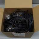 Outdoor String Lights 60 Feet G40 Globe Patio Lights with 32 Edison Shatterproof Bulbs(2 Spare), Waterproof Connectable Hanging Christmas Light for Backyard Porch Balcony Party Xmas Decor (Black - LED)