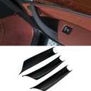 3PCS Car Door Handle Cover Fit for BMW X5 E70 F15 F85 2007-2018, X6 E71 F16 F86 2008-2019 Interior Door Pull Handles Protective Decorate Covers (E70 E71 Black)
