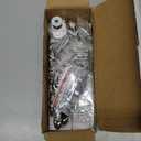 Sumnacon Drawer Dresser Knobs Pull Handles - Crystal Glass Diamond Decorative Knobs with Plate, Cabinet Cupboard Door Knobs with Screws for Kitchen Bathroom Office Decoration Pack of 10 (4.7 Inch, Silver)