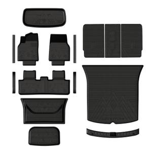 Floor Mats for 2025-2026 Tesla Model Y Juniper RWD 5 Seats, Full Set 15PCS