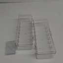 Wenqik 2 Pcs Trading Card Storage Box Plastic Storage Box Transparent Playing Case with Removable Dividers 560 Standard Cards