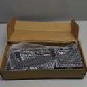 GIIFER Couch Cup Holder Tray，Couch arm Table with Side Storage Pocket，Couch arm Tray with Anti-Slip Design, Natural Bamboo Sofa Tables for Drinks, Snacks, Cup, Remote and Phone—Black