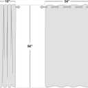 NICETOWN Taupe Sheer Curtains 96 inches Long, Grommet Voile Textured Airy Sheer Window Treatments Elegant & Chic for Bedroom/Living Room, W54 x L96, 2 Panels