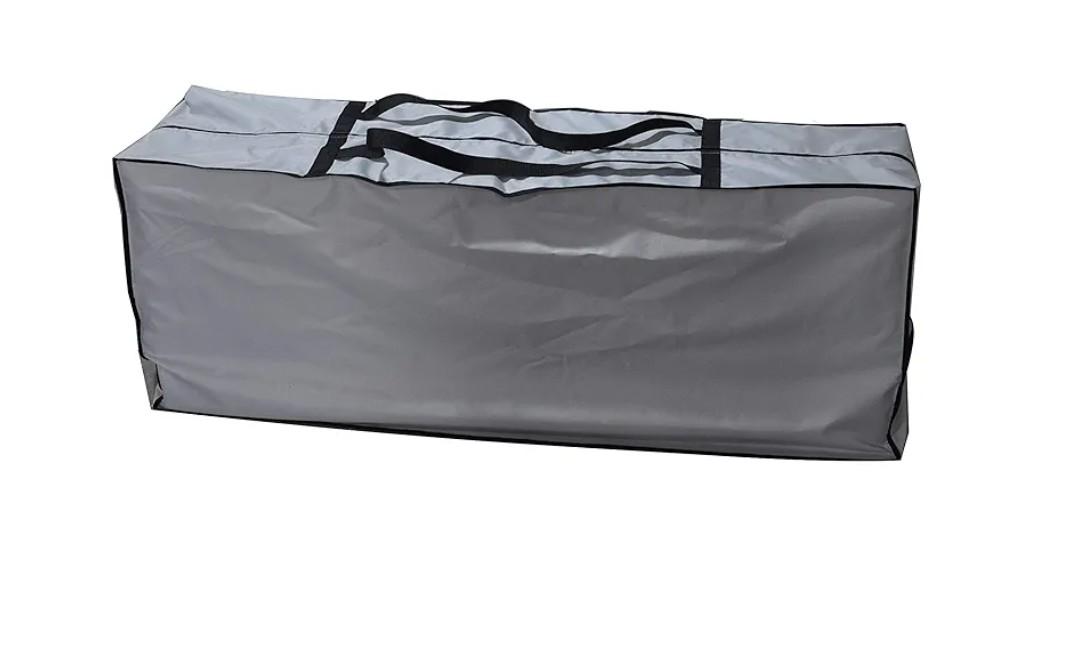 Outdoor Rectangular Cushion/Cover Storage Bag, Protective Zippered Storage Bags with Handles, 60"X20"X28" Grey