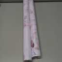 2 x HeloHo Peel and Stick Wallpaper Light Pink Floral Leaf Wall Paper Self Adhesive Removable Waterproof Contact Paper for Bathroom Living Room Bedroom Decor 15.35" X 78.7"