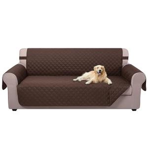 U-NICE HOME Reversible Sofa Cover Couch Cover for Dogs with Elastic Straps Water Resistant Furniture Protector for Pets Couch Cover for 3 Cushion Couch (Sofa, Chocolate/Chocolate)