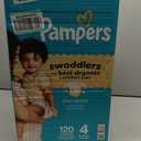 Pampers Swaddlers Diapers, Size 4 (15-34 lbs), 120 Count, Absorbent, Keeps Baby Dry and Comfortable, Skin Safe Disposable Baby Diaper 