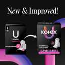Kotex Ultra Thin Pads with Wings, Regular Absorbency, 100 Count (2 Packs of 50)