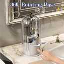 Dustproof Toothbrush Holders with Cover, Rotating Electric Toothbrush and Toothpaste Holder for Bathroom Countertop, 3 Slots Makeup Brushes Organizer, Transparent