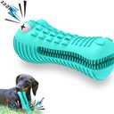 Cutiful Dog Toys for Aggressive Chewers Large Medium Breed, Indestructible Dog Toothbrush Chew Toys, Squeaky Interactive Tough Extremely Durable, Dogs Toys to Keep Them Busy (blue)