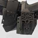 QLS Quick Locking System Kit Included QLS Fork and Receiver Plate with Mid-Ride UBL Universal Belt Loop for Duty Belt Holster