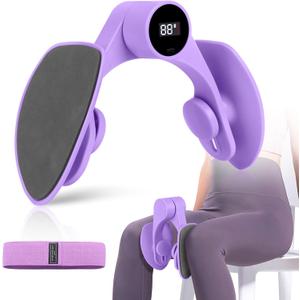 Pelvic Trainer for Women & Men  Adjustable Spring Resistance Hip Exerciser, Kegel Exerciser Toner for Your Thigh & Pelvic Muscle, Enhancing Your Intimate Moments. Home Fitness Equipment (purple)