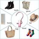 Boot Hangers Clips Hanging Laundry Hooks Clothes Pins Hanger with Clip, Portable Rose Golden Home Travel Hangers for Socks Towels Shoes Clamps,Heavy Duty Closet Hanger Organizer (20 Pack)