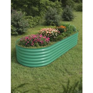 10x4x1.5ft Raised Garden Bed,Galvanized Raised Planter Boxes Outdoor with Easy Assembly, Large Garden Bed for Vegetables, Fruits, Flower,Raised Garden Bed,Green
