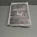 Beige Linen Curtains Pinch Pleated - 84 Inches Long Semi Sheer Curtains for Living Room with Rings Back Tab 2 Panels Set Light Filtering Farmhouse Drapes