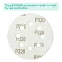 Green Sanding Discs Set, 5-Inch 8-Hole Sandpaper (320 Grit 100pcs)