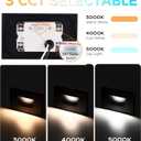 CLOUDY BAY 12V Low Voltage 3 Color Indoor and Outdoor LED Step Light,3000K/4000K/5000K Deck Lights,Stair Light,Oil Rubbed Bronze,Wet Location(Low Voltage Transformer is Required)