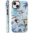 KANGHAR Magnetic Designed for iPhone 15 Case, Cute Blue Summer