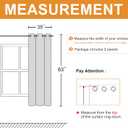 Hiasan Blackout Curtains for Bedroom, 38 x 63 Inches Length - Thermal Insulated & Light Blocking Window Curtains for Living Room, 2 Drape Panels Sewn with Tiebacks, Brown