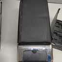 Armrest Box Double Layer Front Center Console Black Leather with Charging 7 USB Ports for Universal Car