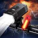 Bike Lights, 2025 New Bike Headlight, USB-C Rechargeable Bicycle Light, Aluminum Alloy Waterproof Bike Lights for Night Riding, 6+4 Modes for Adult Kids Road Cycling