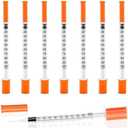 U-100 Syringes 30G 1ml/cc 5/16" (8mm) Dispensing Tools，Individually Wrapped,Pack of 100