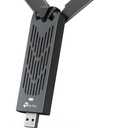 TP-Link BE6200 Tri-Band Wi-Fi 7 Wireless USB 3.0 Adapter Archer TBE401UH | WiFi Adapter for Desktop PC | Supports Windows 11,10 | 2 x High Gain Antennas | 6GHz, 4K-QAM, 160MHz, WPA3 | Secure by Design