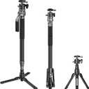 SmallRig 166.5cm / 65.6" Carbon Fiber Monopod for Camera, Compact Camera Monopod with One-Touch Height Adjustment, Max. 5kg Playload Ball Head, Storage Size of 68cm / 26.8", Weighs 1.72kg / 3.8lb