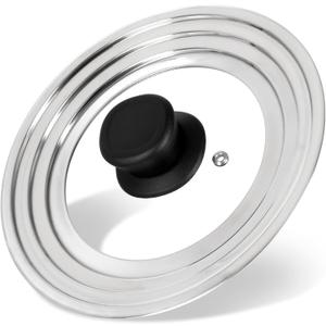 Universal Lid for Pots and Pans Skillets, Stainless Steel Pan Cover Fits 6-7-8 Inch Cookware,Replacement Frying Pan Cover, Cast Iron Skillet Pot Lids with Heat Resistant Knob