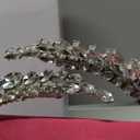 Evening Bag For Women Glitter Crystal Handle Clutch Purse Flap Handbags For Wedding Party Chain Crossbody Bags (Rose)