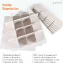 Durable Non-Woven Christmas Ornament Storage Box with Removable lid, Stores up-to 64 Standard Holiday Ornaments & Xmas Decorations For Seasons To come - 12 x 12 Inch 4 Layer Ornament Storage Container