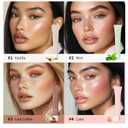 2 x 4Pcs Summer Lip Glossy Butter Balm Set, Instant Moisture Sheer Tint, Non-Sticky, Conditioning Formula to Soothe & Repair Dry, Chapped Lips, Jelly Lip Stain with Natural Scent (#1+2+3+4, 4Pcs)
