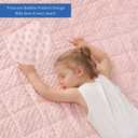 Huloo Sleep Kids Weighted Blanket Twin 7lbs (41"60",Pink) Breathable Soft Minky Weighted Throw Blanket for All Season,Heavy Blanket with Premium Glass Beads