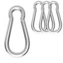 Carabiner, Heavy Duty Galvanized Steel Spring Snap Hook Carabiner Clips with 1000LBS Holding Capacity, Ideal for Outdoor, Hammock, Swing and Travel (M12 4.7Inch, 4PCS)