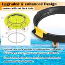 550-7500 Filter Lock Nut Assembly with Ext Lock Tabs Compatible with Clearwater II Cartridge Filter and D.E. Filter, Replacement for Part Number 550-7500,550-2060, 550-2075