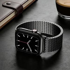 Magnetic Mesh Loop Band Compatible with Apple Watch Band 49mm 46mm 45mm 44mm 42mm 40mm 41mm 38mm Men Women, Stainless Steel Adjustable Metal Strap for iWatch Series 10 9 8 7 6 5 4 3 2 1 Ultra SE