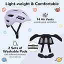 Toddler/Kids Bike Helmet, Adjustable and Multi-Sport, from Infant to Schoolchild, Small