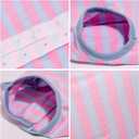 Dog Recovery Suit Post Surgery Shirt for Puppy, Wound Protective Clothes for Little Animals(Pink Blue Stripe-l) (L)