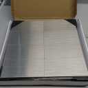 Art3d 100-Pieces Peel and Stick Stainless Steel Backsplash Self-Adhesive Metal Tiles, 3" x 6" Subway Stove Backsplash (Not Magnetic)