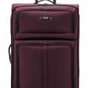 U.S. Traveler Anzio Softside Expandable Luggage with Spinner Wheels, Burgundy, Large