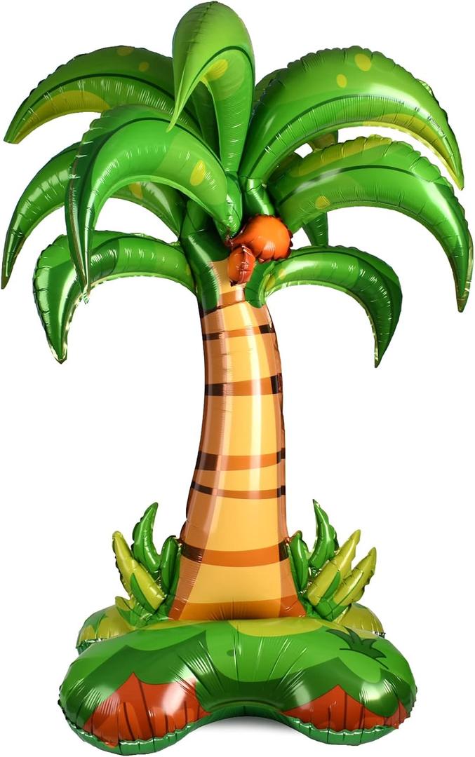 1PC Big Coconut Tree Balloon Giant Inflatable Palm Tree Hawaii Party Decoration for Birthday Wedding Baby Shower Valentine Tropical Beach Party Supplies