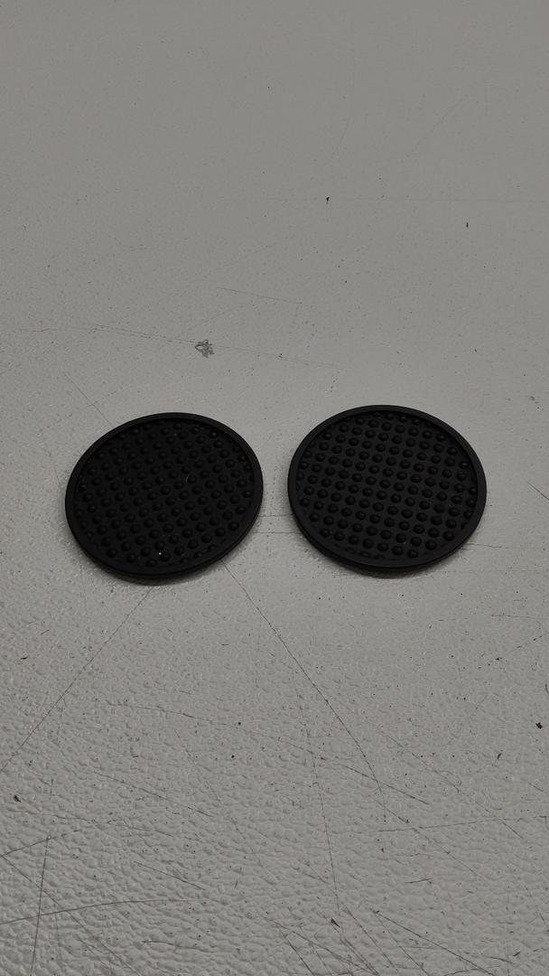 UMIRRO Absorbent Coasters for Drinks, Silicone Cup Coaster with Felt Insert for Coffee Table Decor, Small Birthday Gift Ideas for Men Dad Him Women Mom Her, 4", Marble Style, Black White, Set of 2