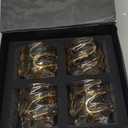 TSUKIGLASS Storm Premium Japanese Crystal Whisky Glasses Set of 4 - Gift Ready Box, 100% Ultra Clarity Lead-Free Crystal, 10oz Tumblers for Bourbon, Scotch & Cocktails, Luxury Gift for Men