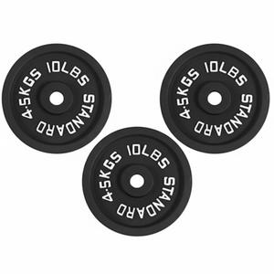 Fitvids Cast Iron Plate Weight Plates for Strength Training and Weight Lifting - 1" Center (Standard), 10 lbs (Set of 3) Fitvids Cast Iron Plate Weight Plates for Strength Training and Weight Lifting - 1" Center (Standard), 10 lbs (Set of 3)