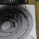 Finktonglan 3-Ring Crystal LED Chandelier, Cool White 6500K, 52W Integrated, Adjustable Height & Shapes, K9 Crystal & Stainless Steel Pendant Light for Dining Living Room Foyer, Non-Dimmable