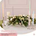 Conelist 6 Pcs Pastel Taper Candles 10 Inch Unscented Smokeless Pastel Candle Sticks Candy Color Handmade Candlesticks for Wedding Birthday Home Dining Table Decor